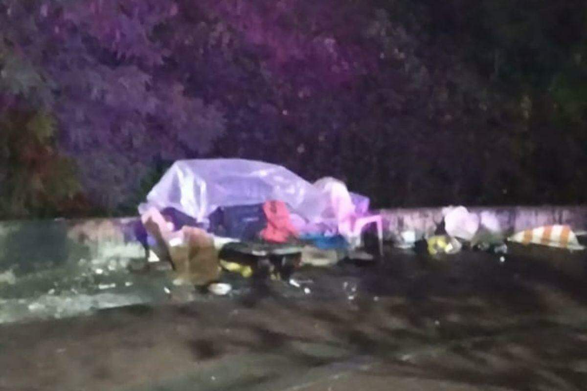 O bebê nasceu em uma cabana improvisada pelos moradores em situação de rua (Arquivo pessoal)