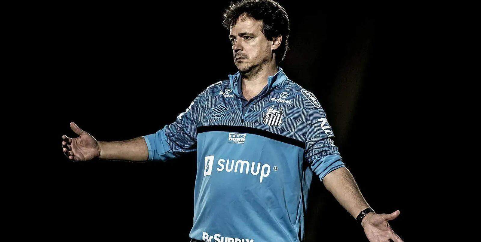 Fernando Diniz não se preocupa com o fraca desempenho do Santos longe da Vila Belmiro