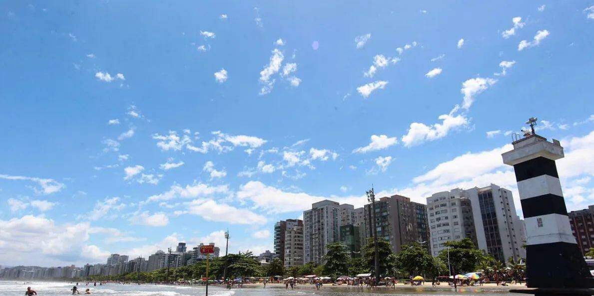 Sexta (8) promete ser o dia mais quente da semana na Baixada Santista, com temperaturas que podem passar dos 30°C
