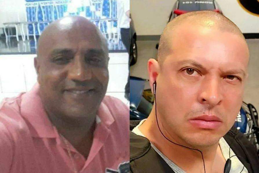 Reginaldo (à esquerda), de 53 anos, era policial militar aposentado e Wagner Moreira Coelho, de 44, era guarda civil municipal