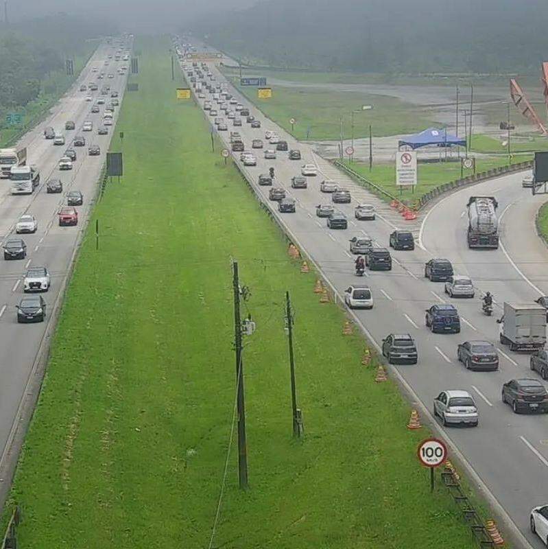 As rodovias Imigrantes e Anchieta concentram a maior parte do congestionamento no litoral de São Paulo