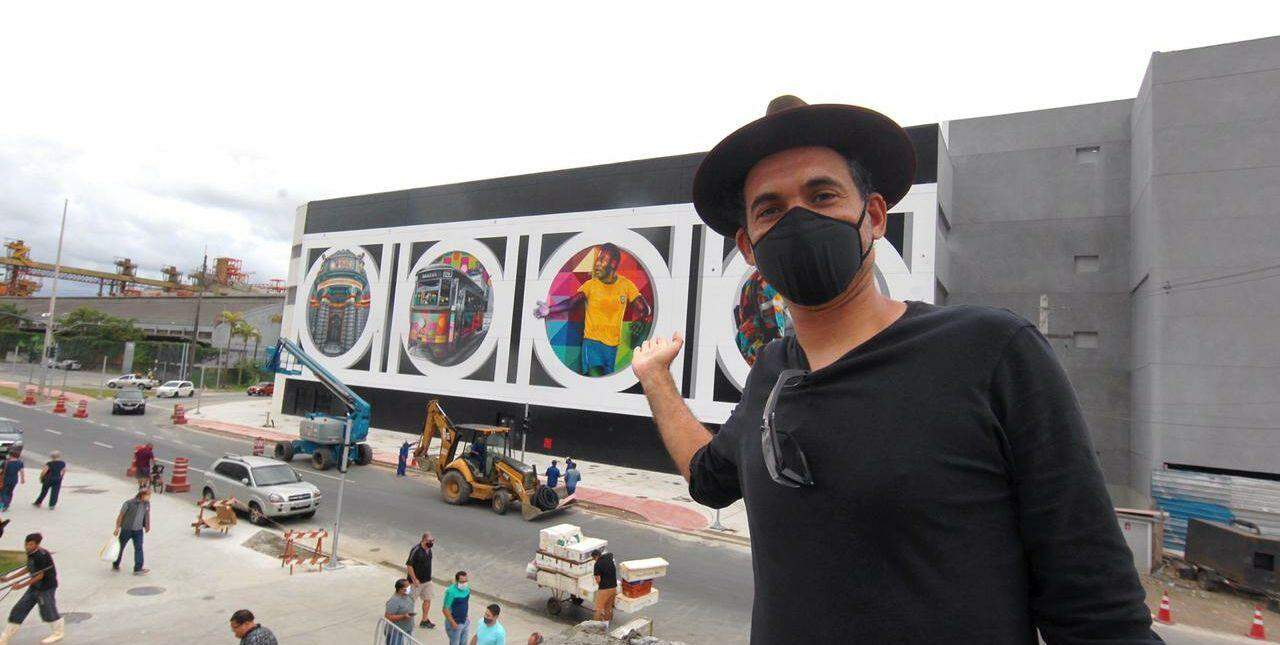 Pintar Pelé em Santos tem todo um significado especial para Kobra