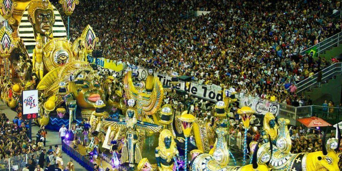 Vai Vai em desfile no Sambódromo do Anhembi, em 2019