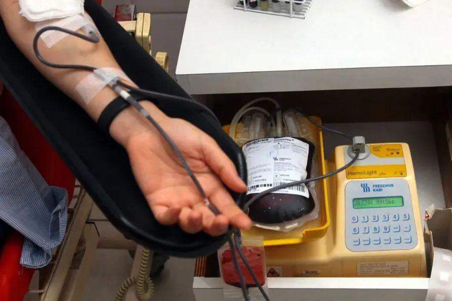 Tempo aproximado para uma doação de sangue é de dez minutos