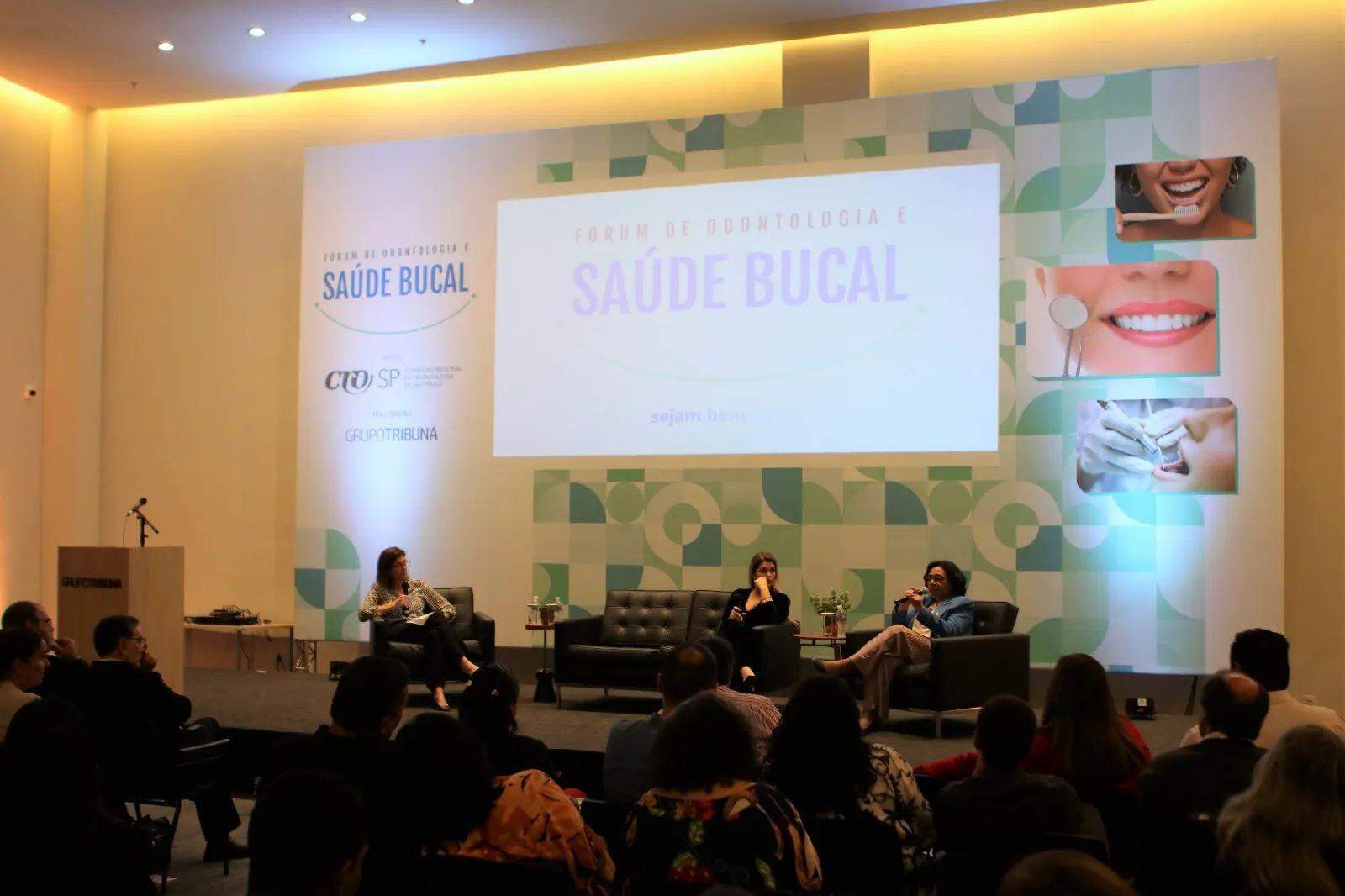 O 1º Fórum de Odontologia e Saúde Bucal, realizado nesta segunda-feira (31), reuniu especialistas e autoridades do segmento no auditório do Grupo Tribuna, debatendo o tema em três painéis