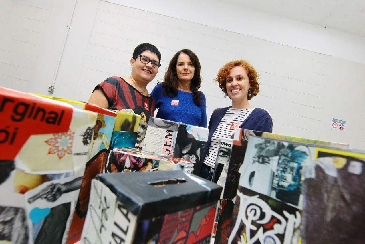 Marcia Okida, Raquel Alves e Nara Assunção: educadoras estimularam a criação de uma rede de apoio