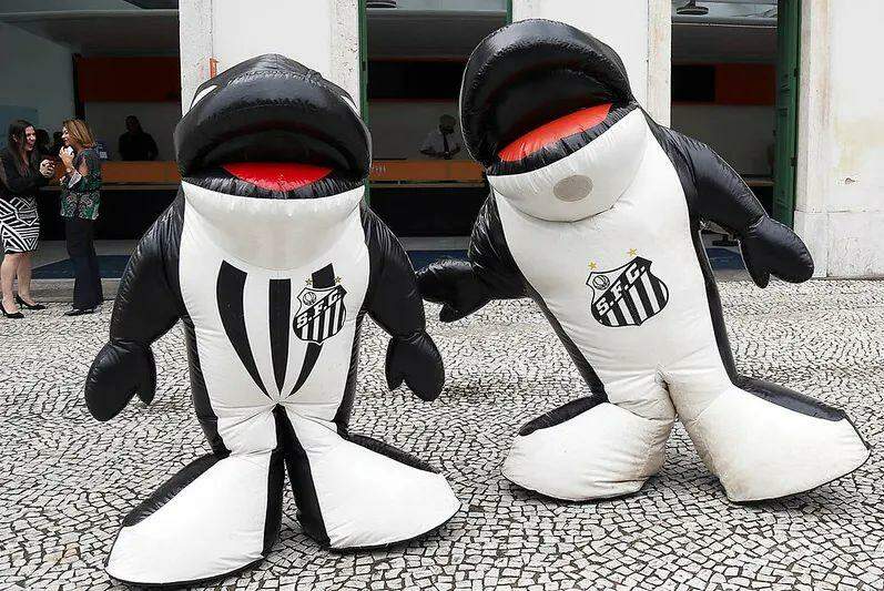 O Santos transformou a baleia em um elemento infantil e de animação dos torcedores de todas as idades com a dupla Baleinha e Baleião, criada em 2006