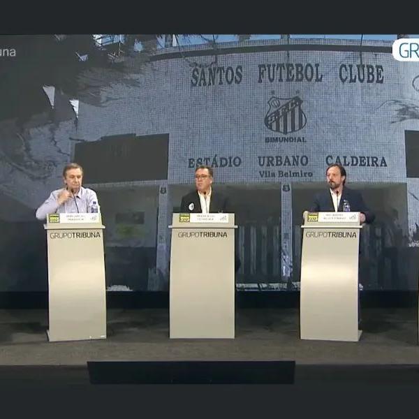 O Grupo Tribuna realizou debate com os candidatos à presidência do Santos Futebol Clube