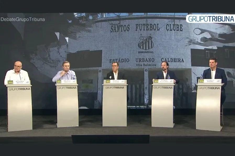 O Grupo Tribuna realizou debate com os candidatos à presidência do Santos Futebol Clube