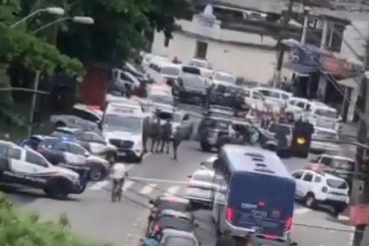 Caso movimentou várias viaturas e até o helicóptero Águia, da Polícia Militar