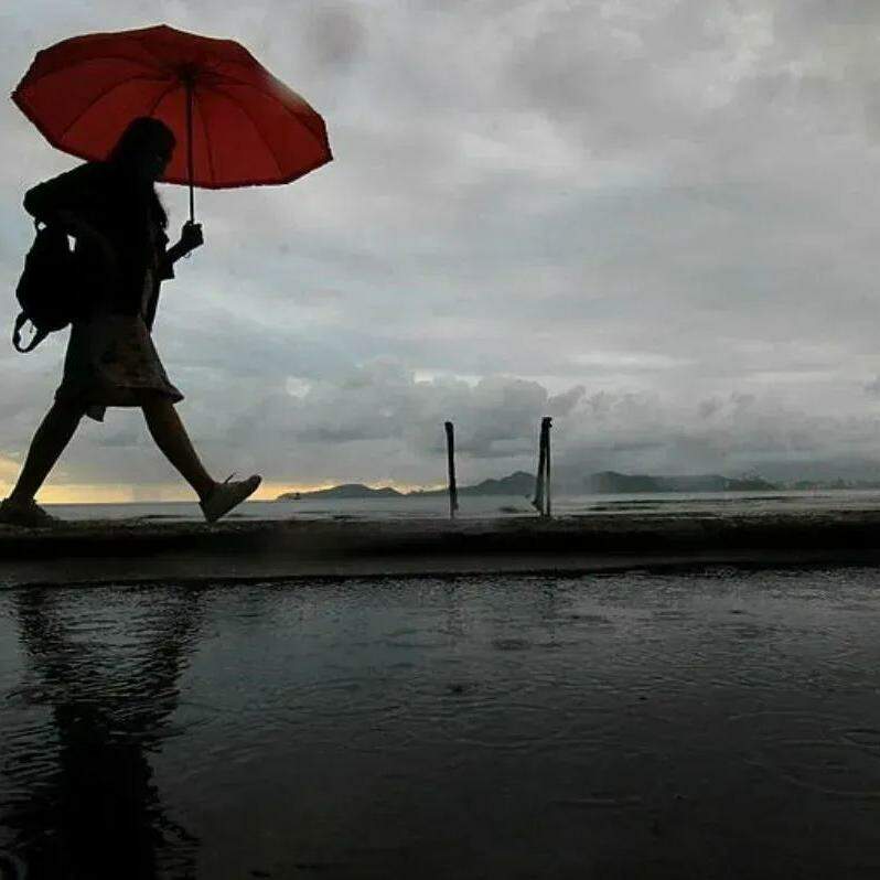 Tempo chuvoso continua na Baixada Santista ao longo da semana
