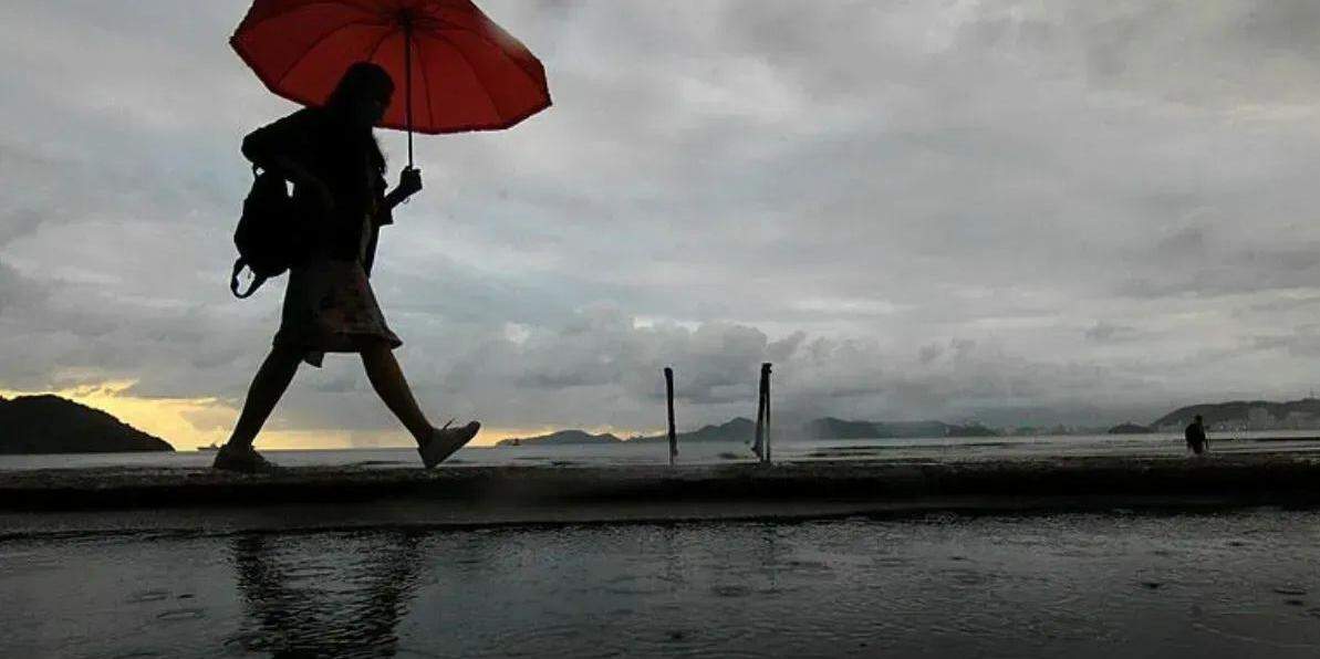 Tempo chuvoso continua na Baixada Santista ao longo da semana