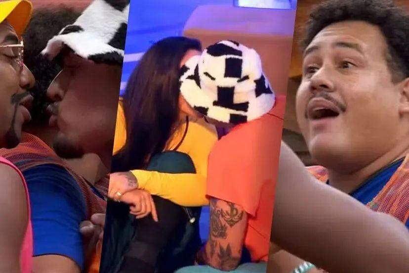 Madrugada no BBB 24 tem muita treta e selinho