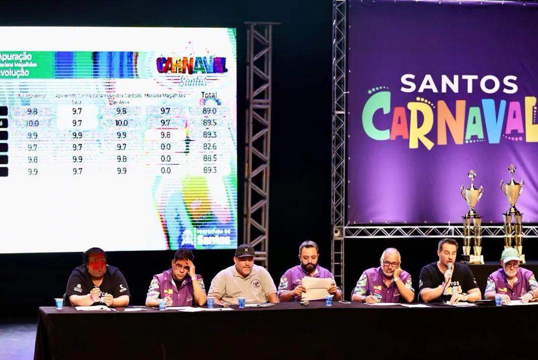 A apuração das notas acontece no Teatro Municipal Braz Cubas