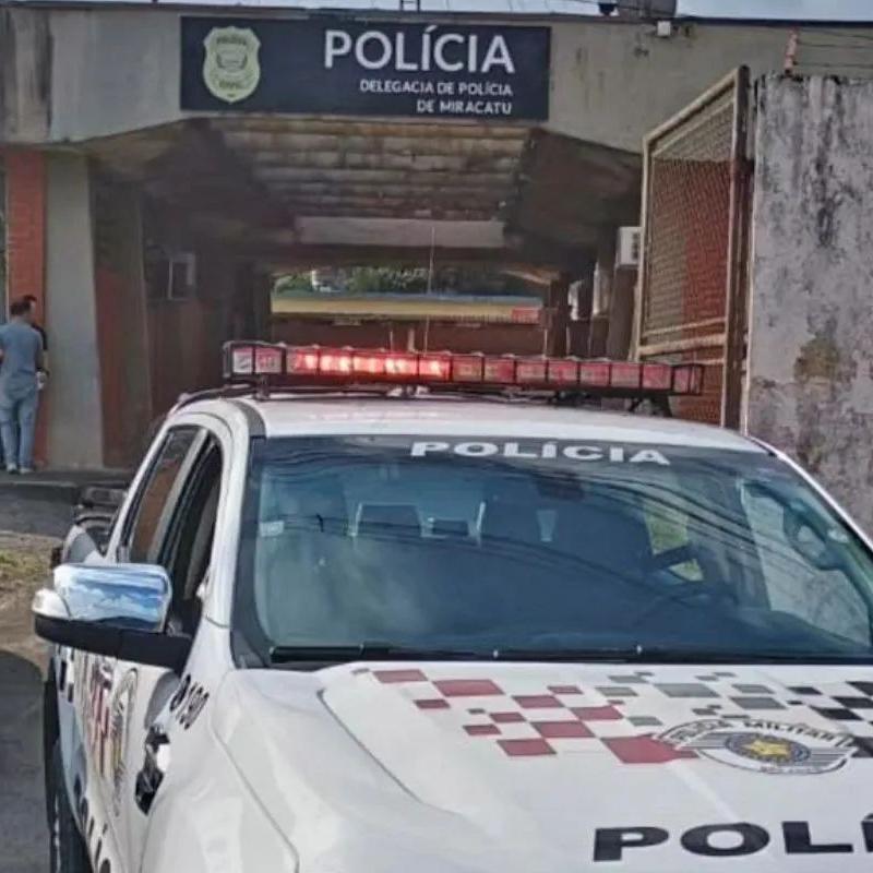 Criminoso foi preso e levado à Delegacia de Miracatu, onde o caso foi registrado