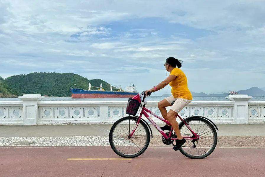 Cidades da Baixada Santista integram lista de maiores ciclovias à beira-mar (Vanessa Rodrigues/AT)