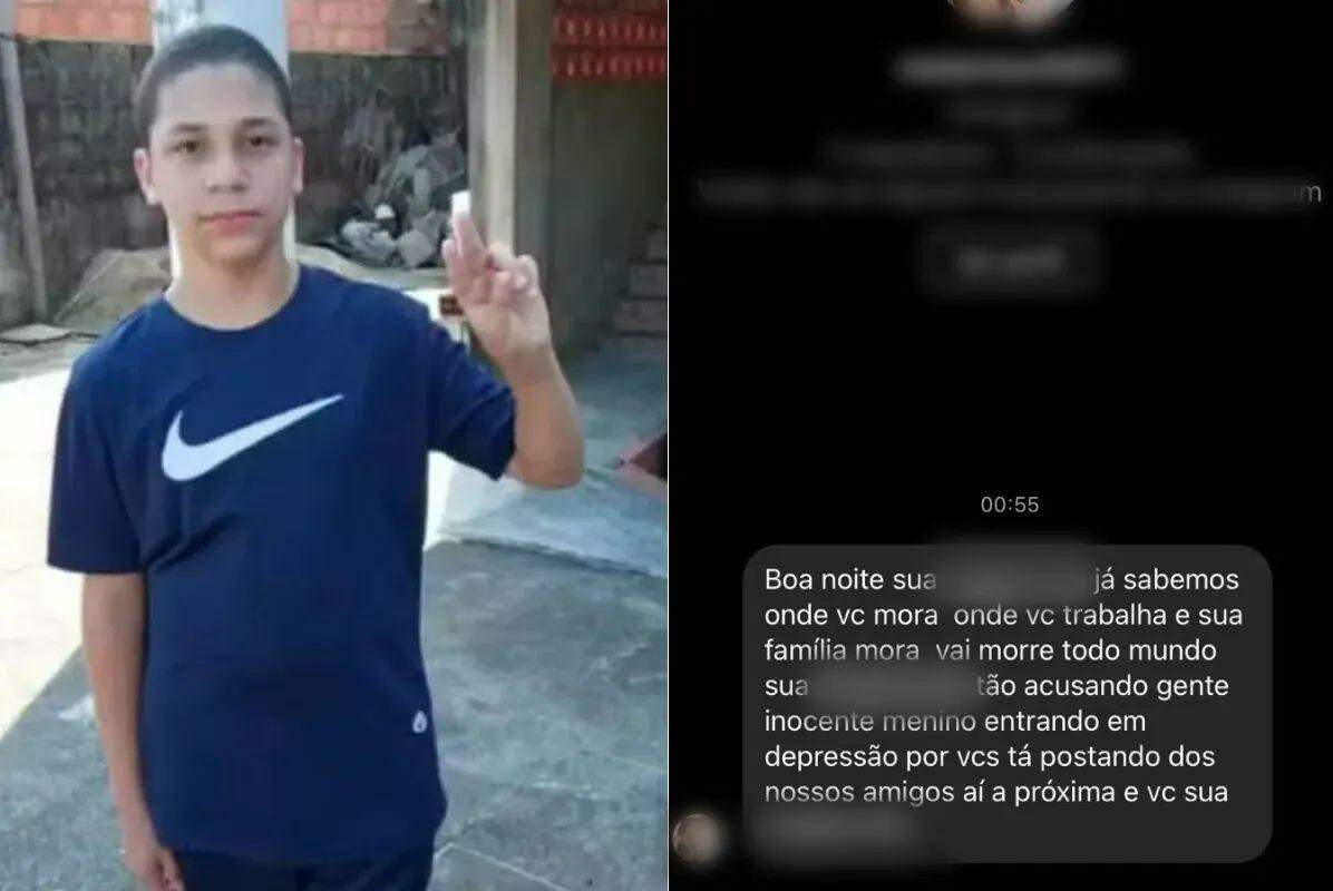 A tia de Carlos sofreu uma ameaça de um perfil fake nesta terça-feira (30)