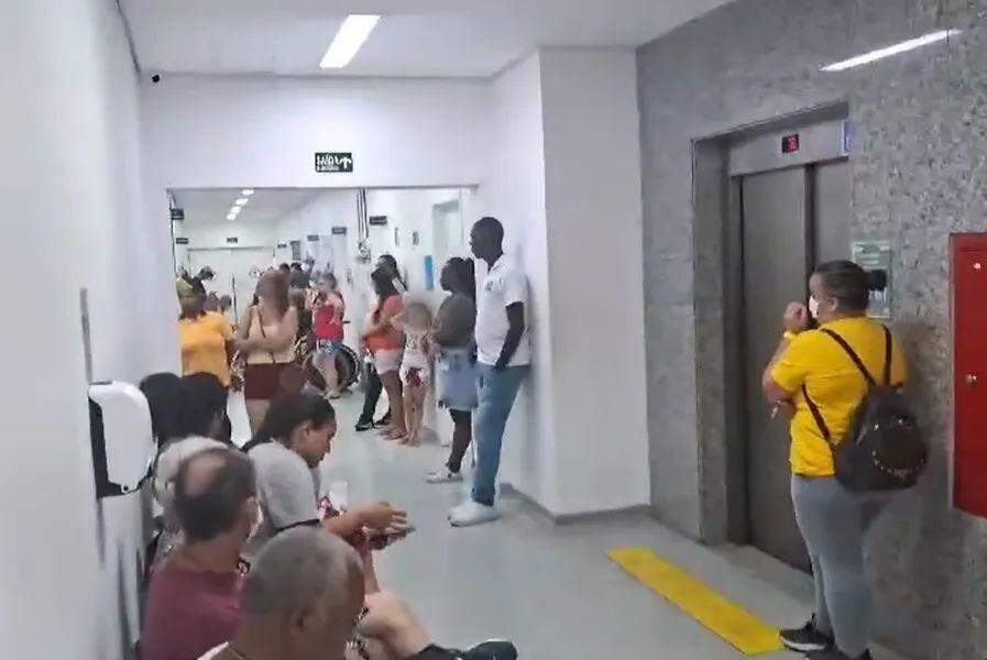O tempo de espera foi elevado na UPA Zona Leste, em Santos