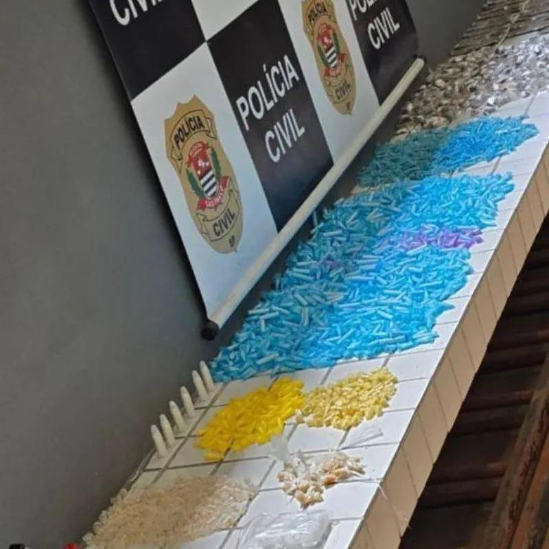 Maconha, cocaína e crack estavam entre as drogas encontradas