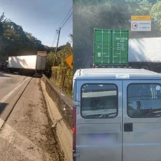 Por conta do acidente, houve congestionamento de mais de 10 km na Anchieta