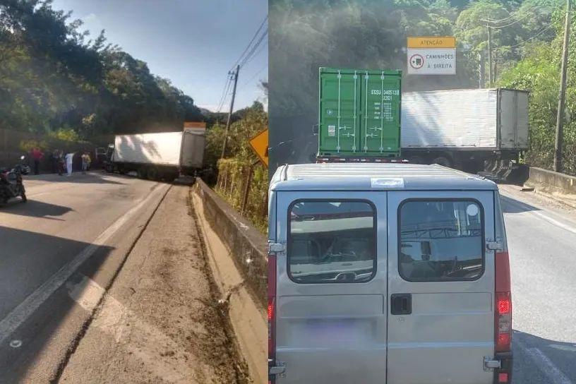 Por conta do acidente, houve congestionamento de mais de 10 km na Anchieta