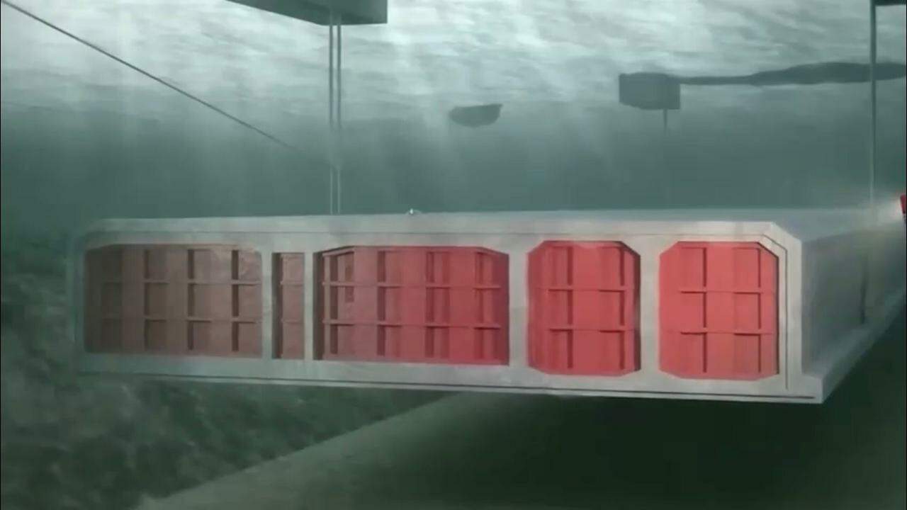 Fundo do mar receberá placas de concreto para nivelar o chão e acomodar os módulos do túnel, que ficarão a 21 metros de profundidade (Reprodução)