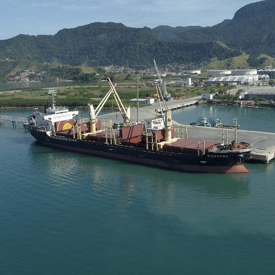 The Port of São Sebastião handled approximately 1.1 million tons from January to September, and a total of 1.4 million tons of cargo over the past 12 months