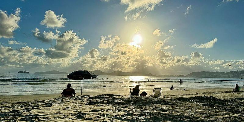 Temperaturas podem passar dos 30°C na sexta-feira (17) na Baixada Santista