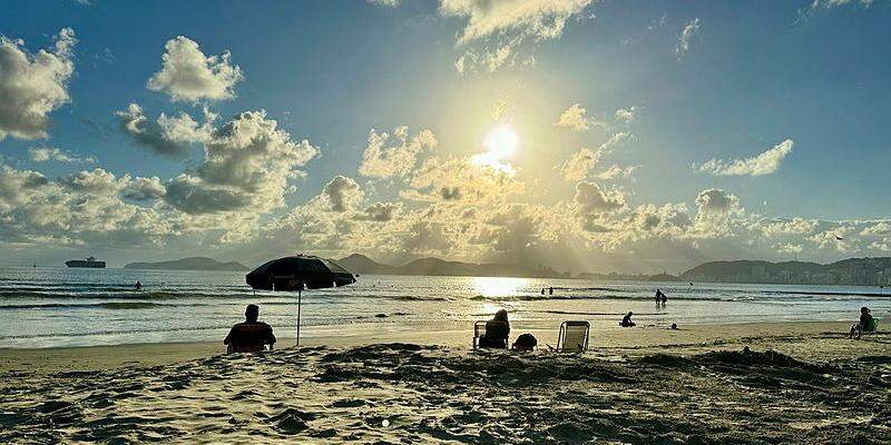 Temperaturas podem passar dos 30°C na sexta-feira (17) na Baixada Santista