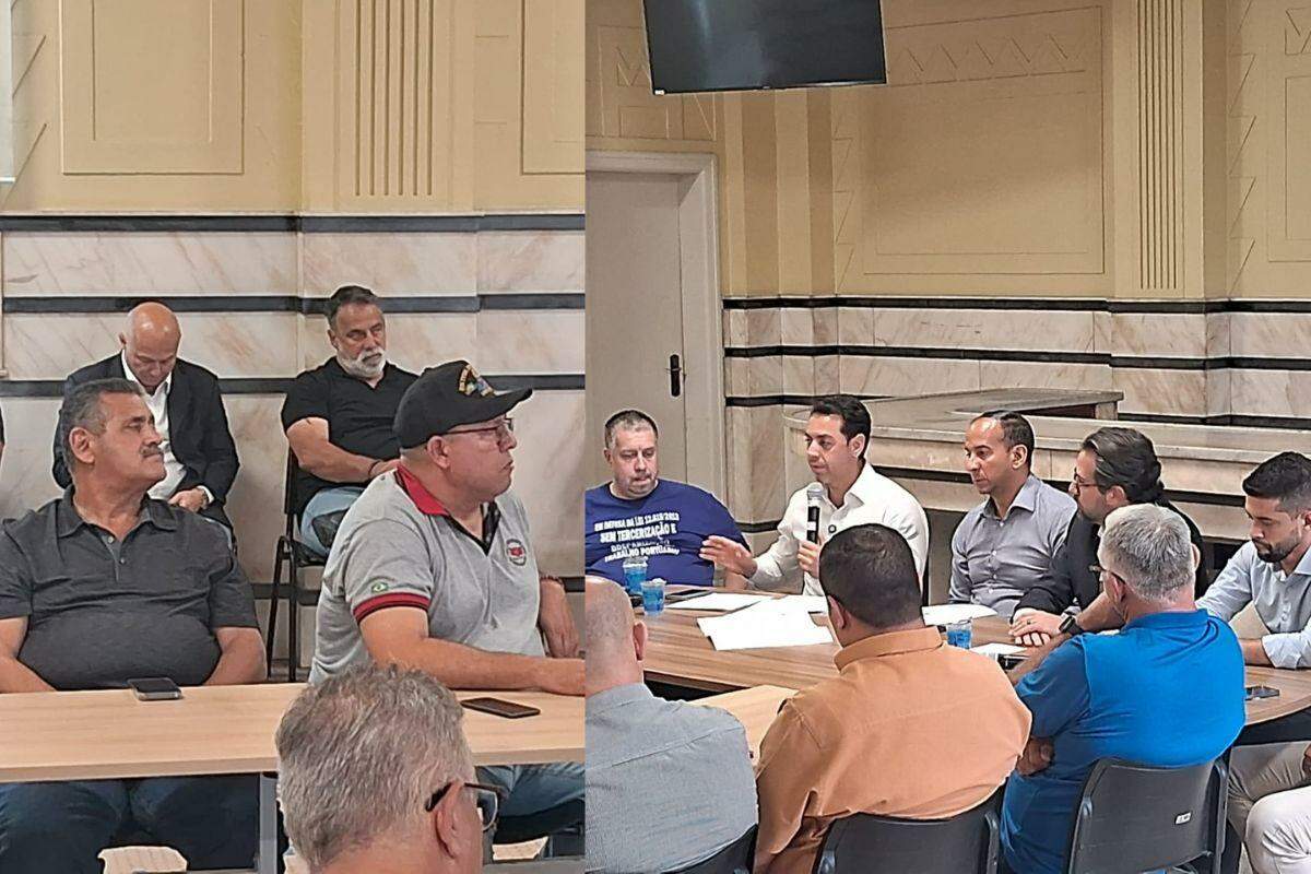 Sindicalistas participaram de uma reunião na Prefeitura, na quinta-feira, com empresários e representantes do Poder Público. O objetivo do encontro era obter esclarecimentos sobre o leilão da área (Divulgação)