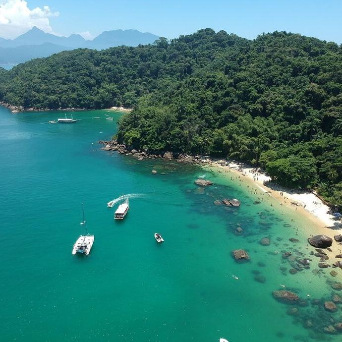 Ilha das Couves, em Ubatuba