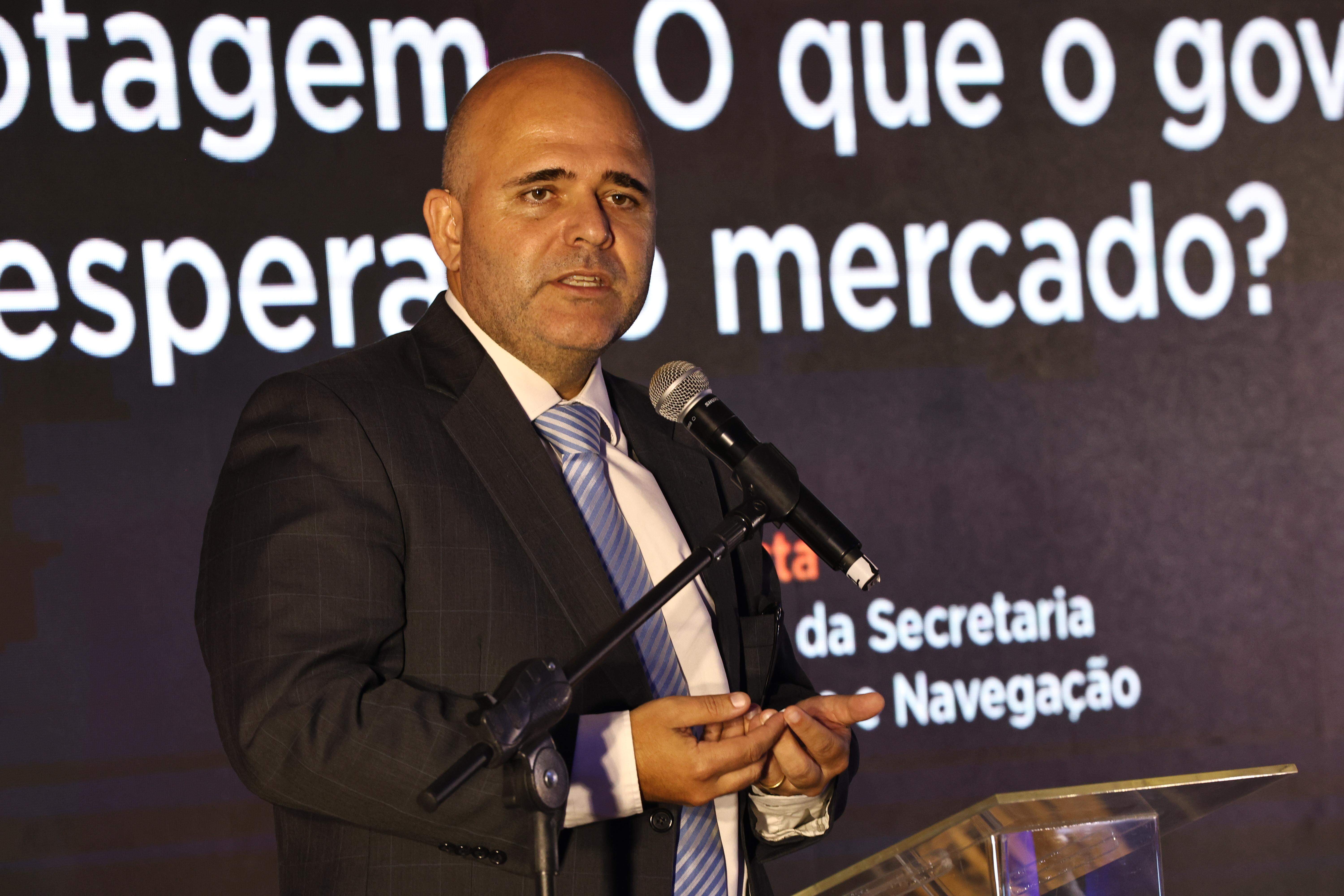 O secretário nacional de Hidrovias do Ministério de Portos e Aeroportos, Dino Batista (Alexsander Ferraz/ AT)
