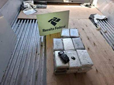 Havia 35 quilos de cocaína no contêiner (Divulgação/ Receita Federal)