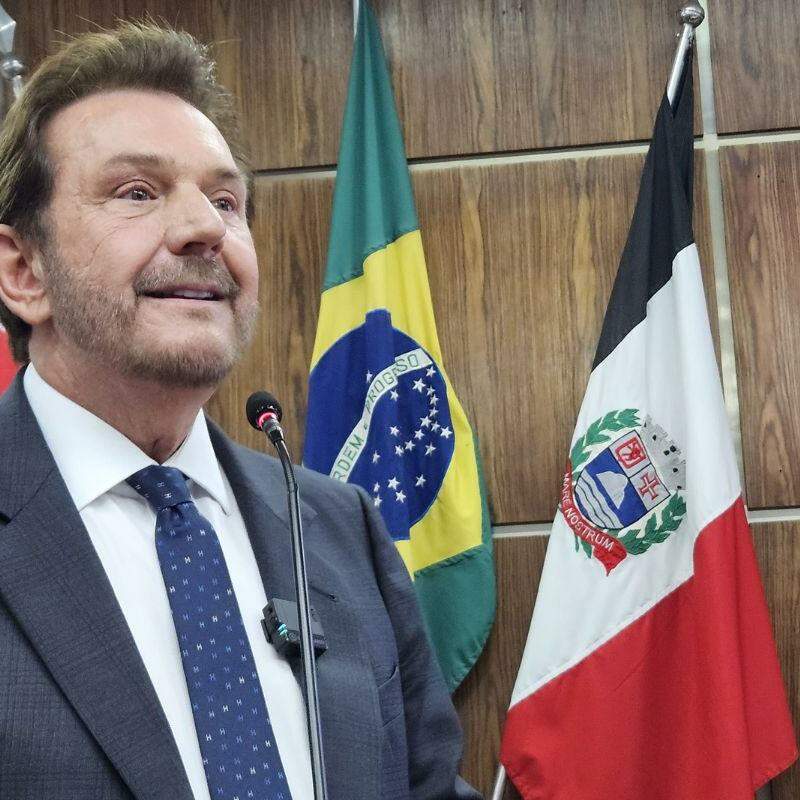 Prefeito de Praia Grande, Alberto Mourão (MDB), esteve em Brasília nesta terça (14)