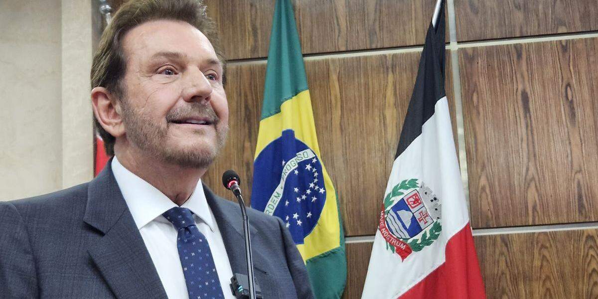 Prefeito de Praia Grande, Alberto Mourão (MDB), esteve em Brasília nesta terça (14)