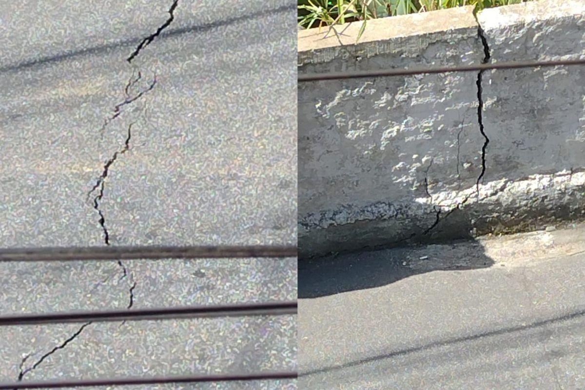 As piores rachaduras voltaram a aparecer após o rompimento do cano da Sabesp
