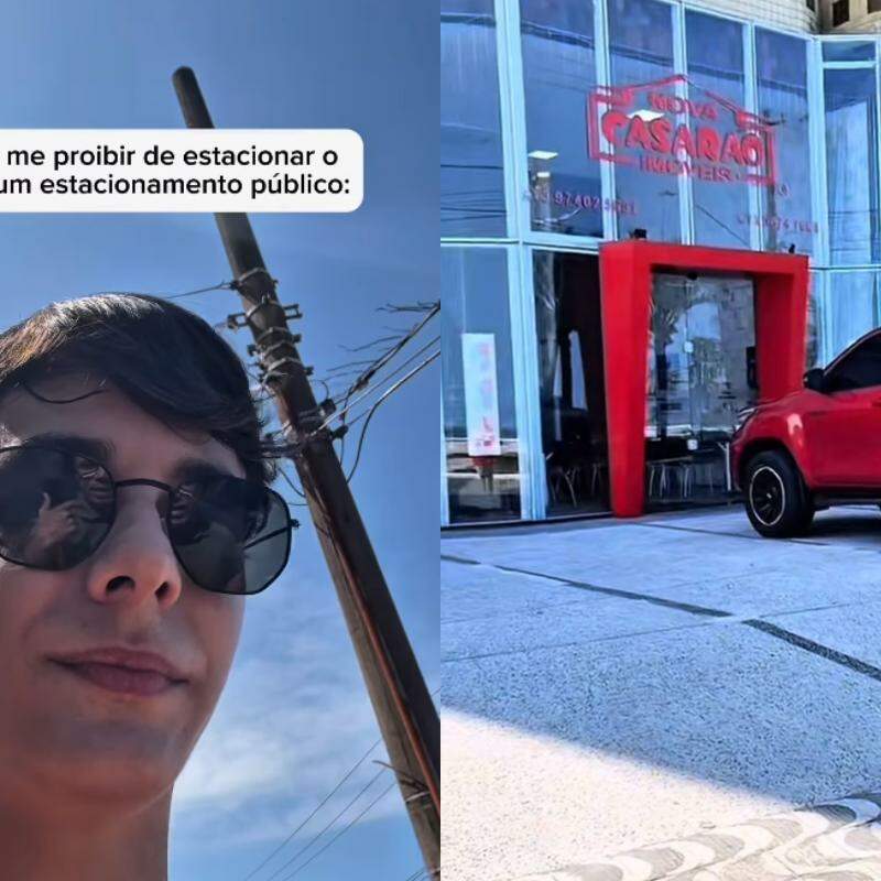O homem cobrou o comerciante, afirmando que estava amparado pela lei ao estacionar o veículo naquele local