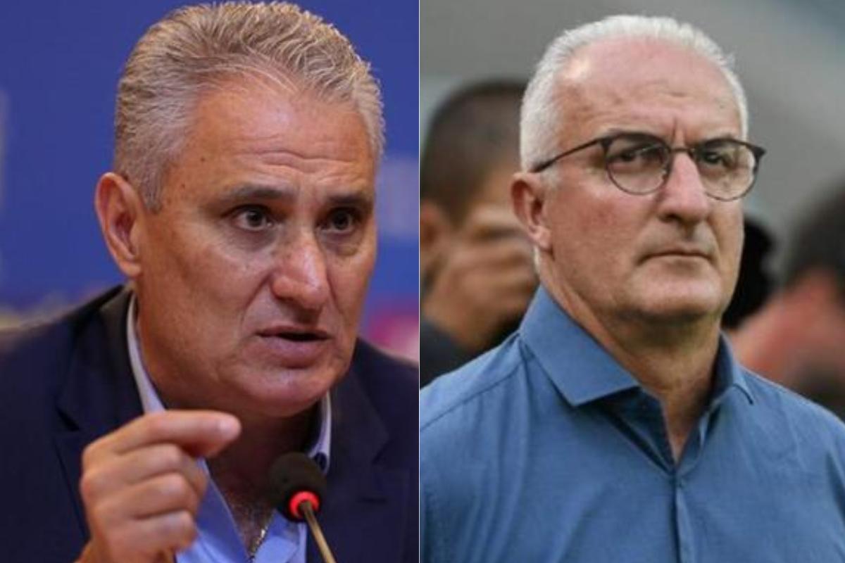 Tite e Dorival Júnior, que comandaram a seleção brasileira nos últimos anos, são cogitados para assumir o Santos