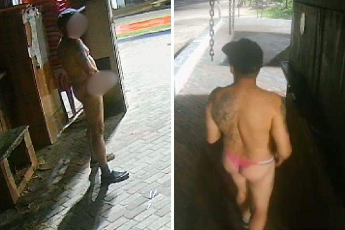 O homem já foi identificado pela Secretaria da Segurança Pública (Reprodução)
