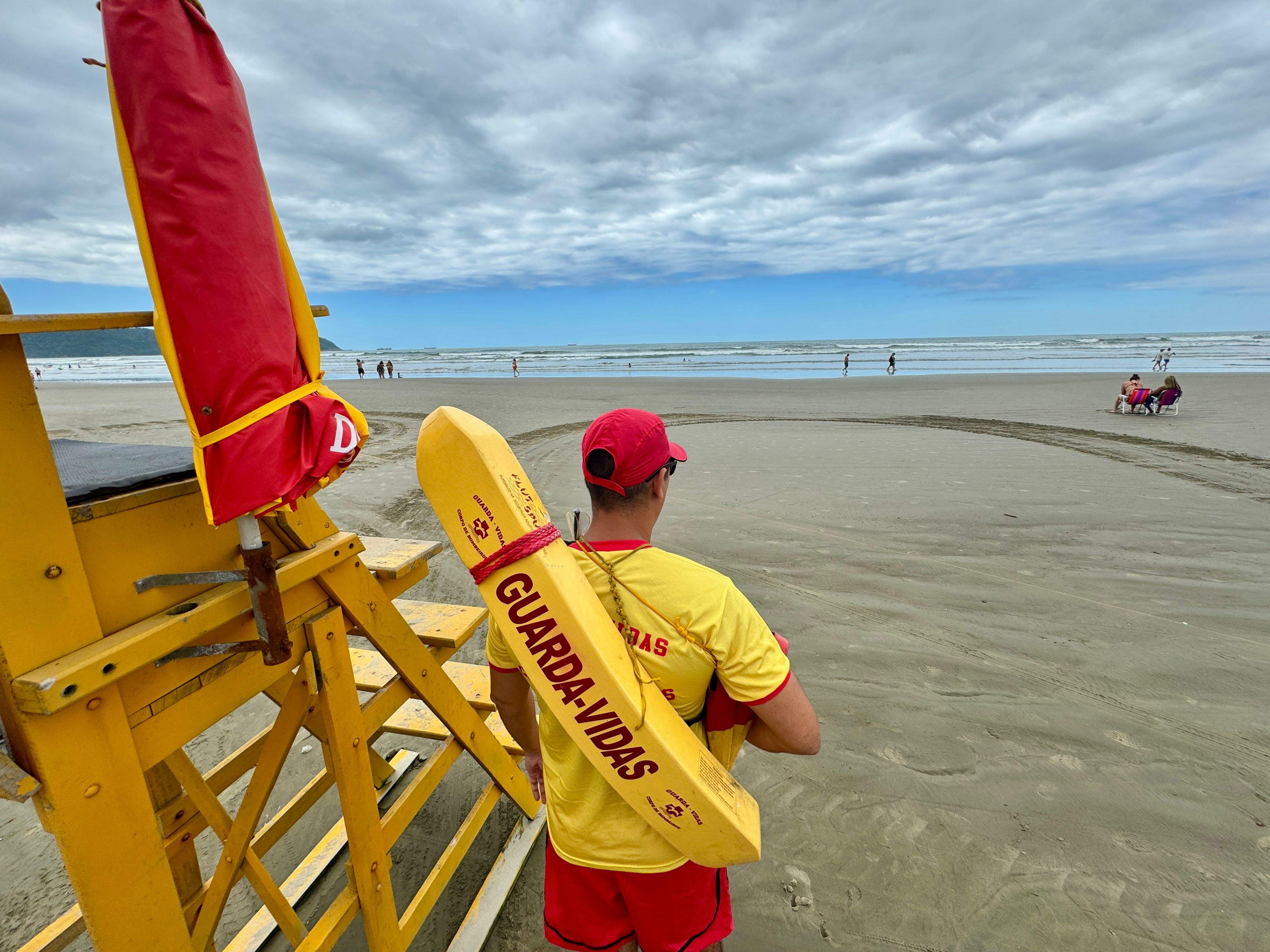 No último feriadão, Litoral do Estado teve oito mortes por afogamento, das quais cinco em Praia Grande (Vanessa Rodrigues/AT)