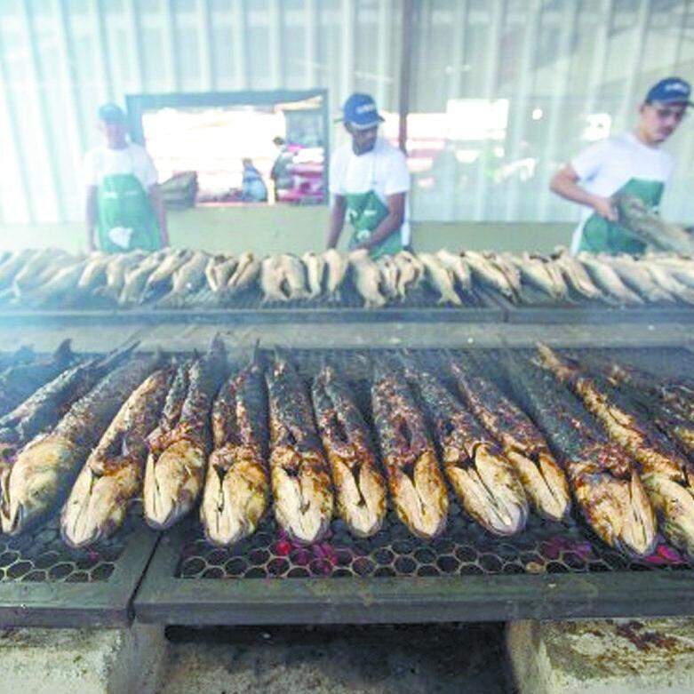 Expectativa da organização é de que até 20 toneladas de tainha sejam vendidas durante todo o evento em Praia Grande