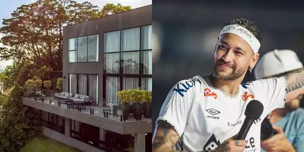 Neymar se mudou para a mansão em Santos em fevereiro de 2025