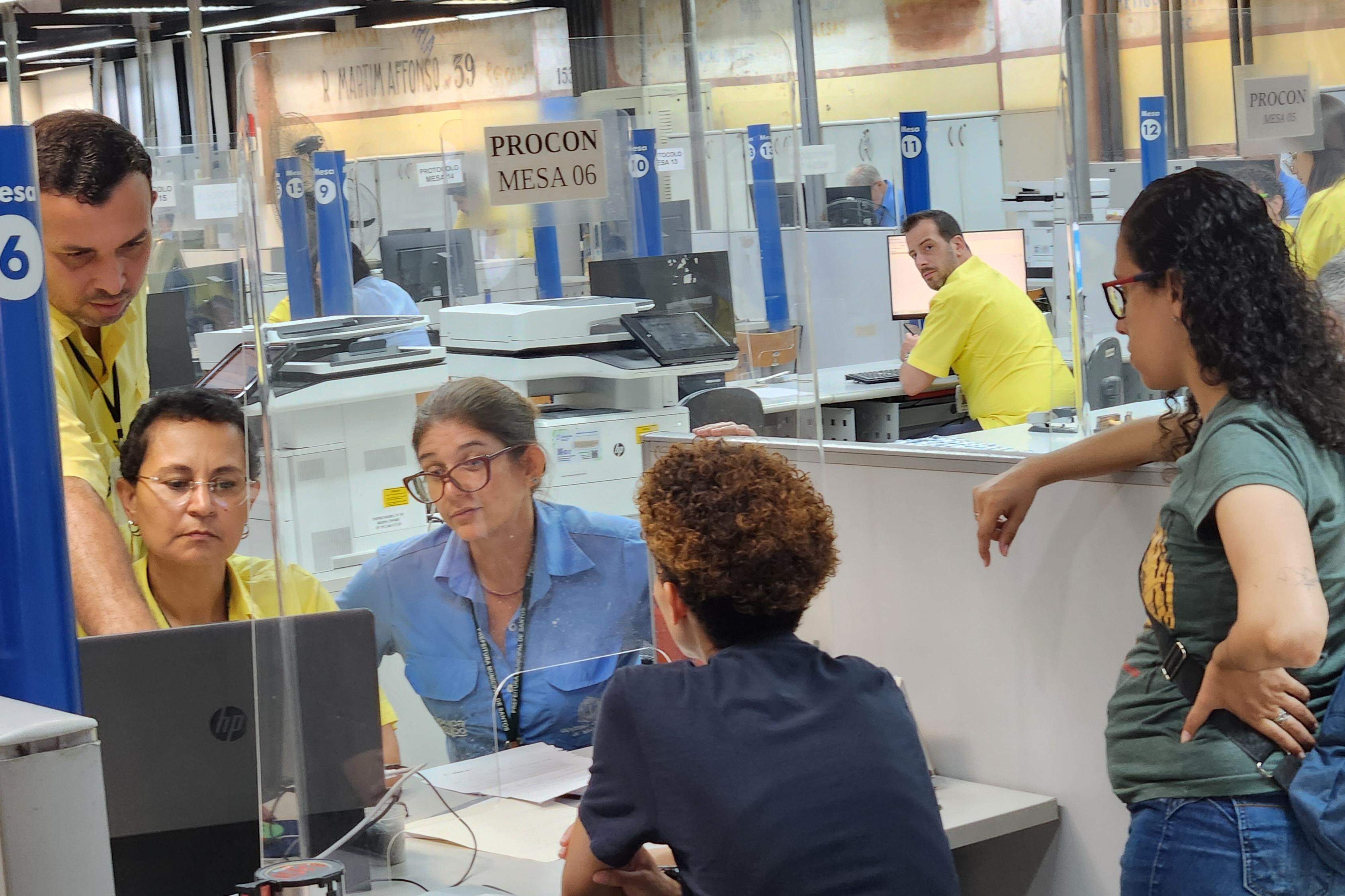 O levantamento do Procon em Santos deste ano ficou mais amplo, pois foram também incluídas reclamações apresentadas à Fundação Procon-SP