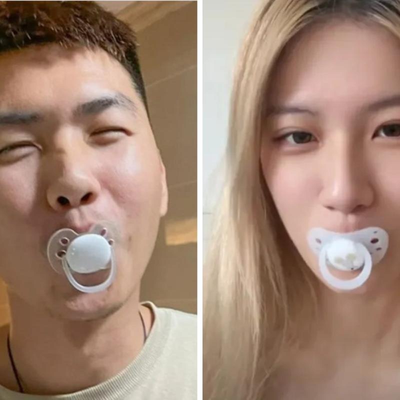 Chupetas em tamanho adulto viraram item de conforto para quem busca um alívio rápido do estresse cotidiano