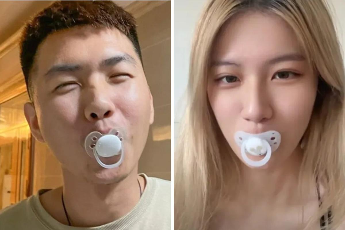 Chupetas em tamanho adulto viraram item de conforto para quem busca um alívio rápido do estresse cotidiano