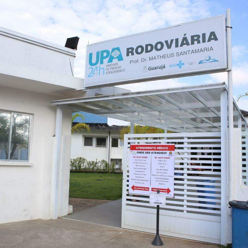 A obra da UPA Rodoviária teve prazo estendido em Guarujá