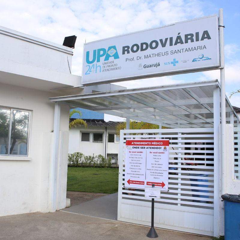 A obra da UPA Rodoviária teve prazo estendido em Guarujá