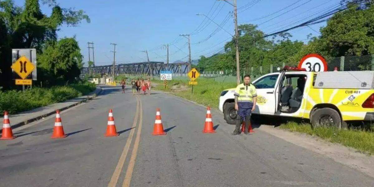 A estrutura, entre o Km 58 e o Km 59 da rodovia, foi interditada após inspeções técnicas em 2025