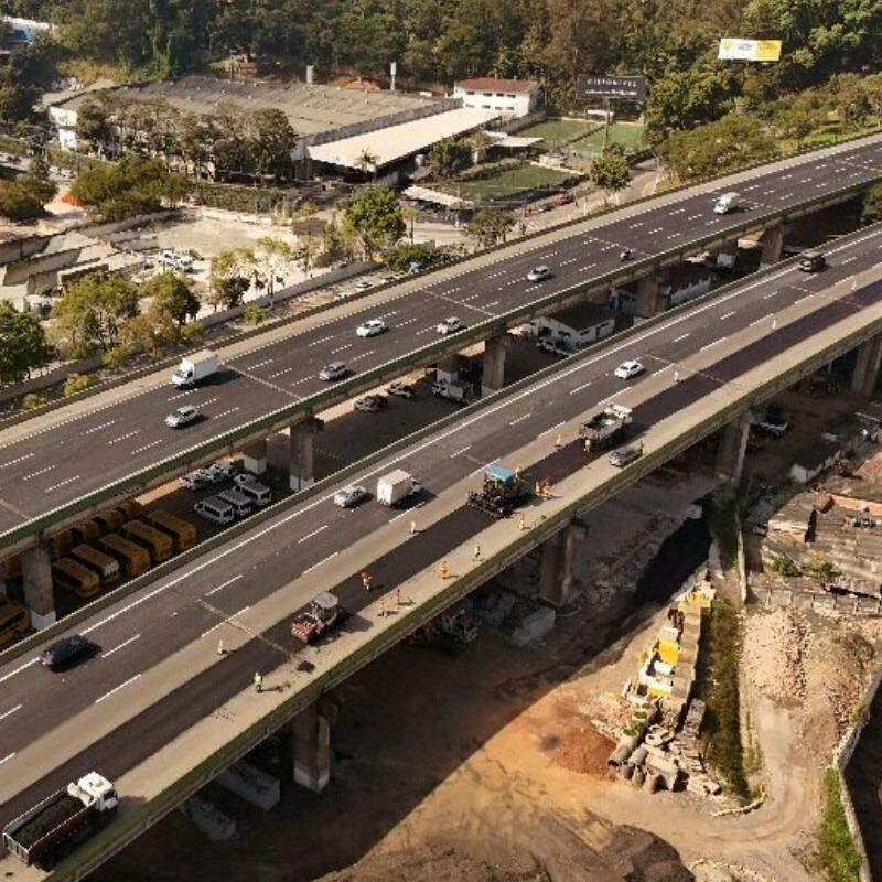 Obras de manutenção e conservação estão previstas para a Rodovia dos Imigrantes ao longo da semana