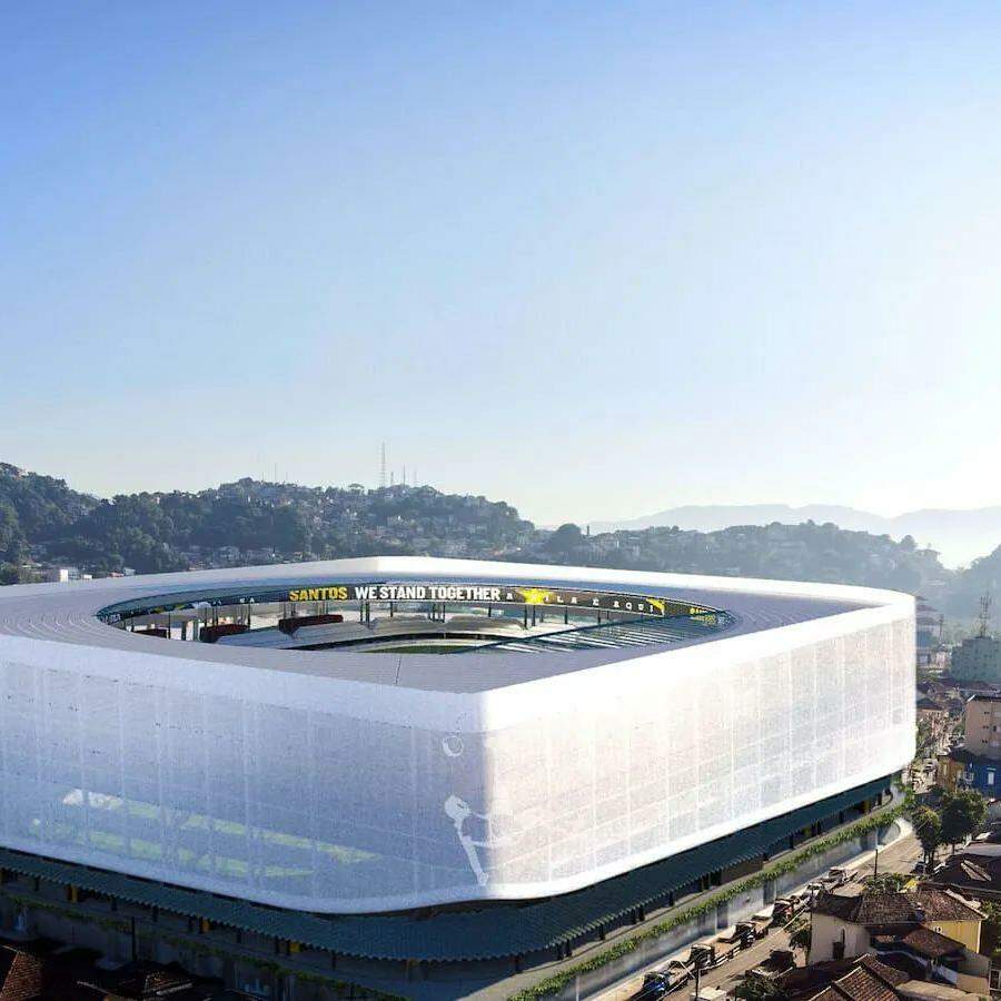 A nova arena do Santos terá capacidade para cerca de 30 mil torcedores